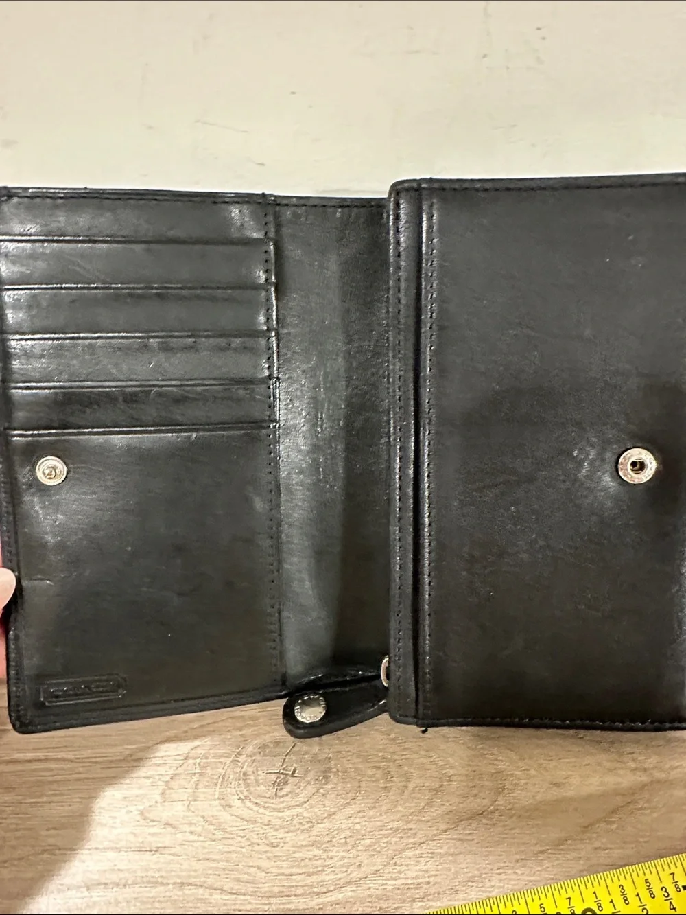 Coach Black Men’s Leather Zip Wallet